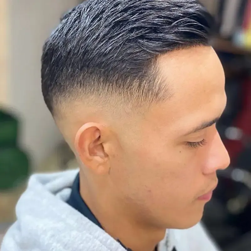 Ambiente vintage de la barbería